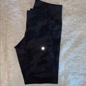 lululemon athletica Black Camo Leggings